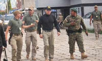 Foto / Archivo : El ministro de Defensa, Luis Fernando López