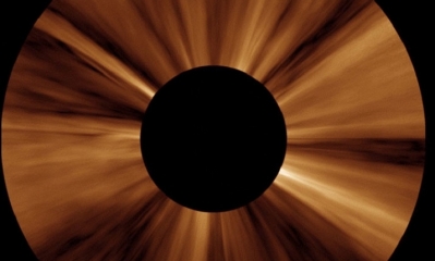 Imagen de la corona solar exterior. Foto: NASA