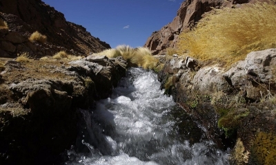 Aguas del Silala, en la frontera suroeste de Bolivia con Chile.