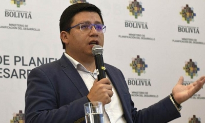 El ministro de Planificación, Sergio Cusicanqui. 
