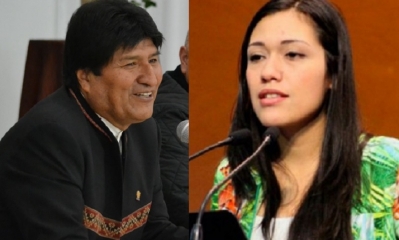 Evo Morales y Adriana Salvatierra/Foto. Kandire