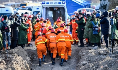 Mineros en China fueron rescatados