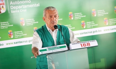 El secretario de Salud de la Gobernación de Santa Cruz, Óscar Urenda