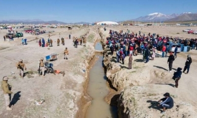 En la frontera entre Bolivia y Chile existe una zanja para evitar el paso de contrabandistas. 