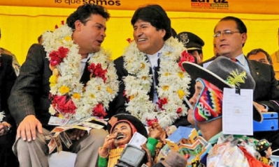 Luis Revilla y Evo Morales/Foto. Archivo 