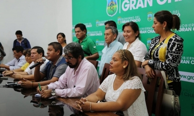 Conferencia de prensa por parte de las autoridades del Chaco. (Foto: Gentileza)