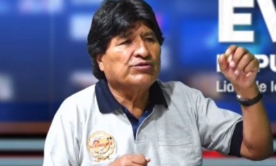 Evo Morales, jefe del MAS. Foto/captura.