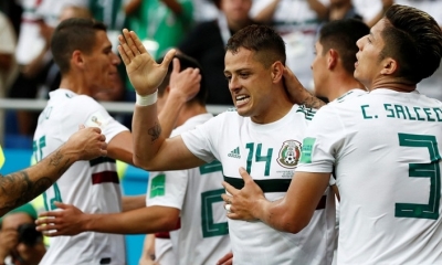 México pasa a octavo de finales con 2 goles a 1 contra Corea del Sur. Foto: RT