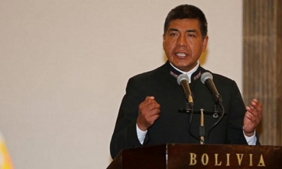 El canciller Fernando Huanacuni