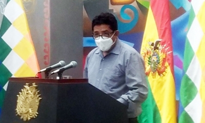 El ministro de Desarrollo Rural y Tierras, Remmy Gonzales