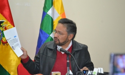 Alfredo Rada, ministro de la Presidencia. Foto: ABI