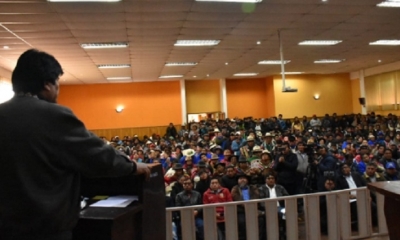 Evo Morales en Oruro/Foto. ABI