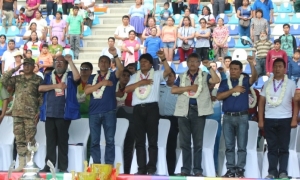  Las principales autoridades de Cochabamba estuvieron en la inauguración/Foto. ABI	