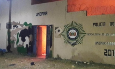 Las instalaciones fueron quemadas por la población de San Matías. Gentileza