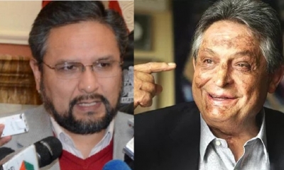 Ministro Alfredo Rada y Jaime Paz Zamora 