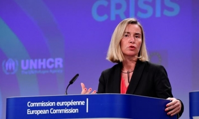 Representante de la Unión para la Política Exterior, Federica Mogherini. | AFP