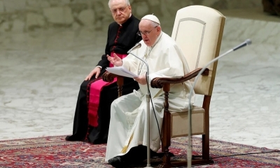 El Papa Francisco celebra la audiencia general semanal en el Vaticano, el 26 de enero de 2022.