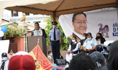 El presidente Luis Arce 