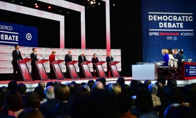 Demócratas durante el debate en EEUU. | AFP