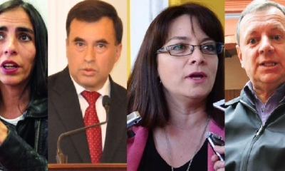 Gabriela Montaño, Juan Ramón Quintana, Gringo Gonzáles y Rocío Molina/Foto. Kandire