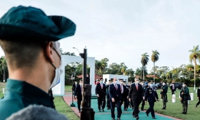 Los actos conmemorativos que se realizaron en Paraguay. Fotos: EFE