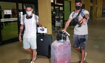 Nahuel Iribarren y Fernando Arismendi llegaron a Santa Cruz.