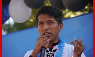 El vicepresidente de las seis federaciones de productores de coca del Chapare y dirigente del MAS Andrónico Rodríguez