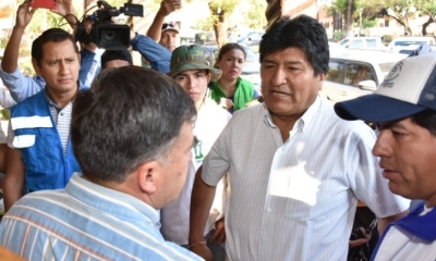 Morales seguirá en Santa Cruz/Foto. ABI