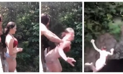 Sentencian a joven que empujó a su amiga de un puente y que se hizo viral (VIDEO)