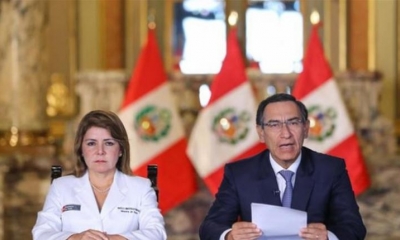 El presidente de Perú, Martín Vizcarra. Foto: AFP