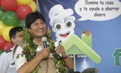 El presidente Evo Morales