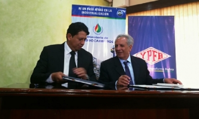 Óscar Barriga y Rubel Espindola, presidente de MsGas/Foto. IS