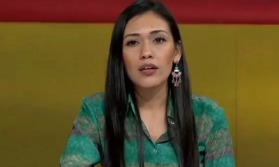 La senadora Adriana Salvatierra (MAS) afirmó que la encuesta de Ciesmori desbarata el fraude electoral del 20 de octubre. Foto: Captura de video