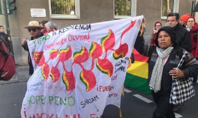 Los dirigentes del TIPNIS en Alemania/Foto. RRSS