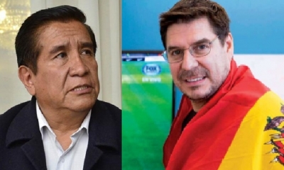 César Salinas y Marcelo Claure/Foto. Kandire