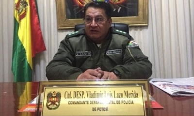 El comandante departamental de la Policía de Potosí explicó que también se resguardará a los integrantes de las plataformas.