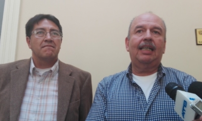 El diputado Gonzalo Barrientos y el senador Arturo Murillo. Foto: ANF