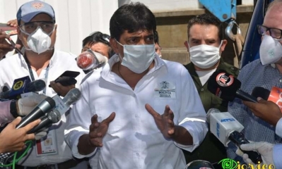 El ministro de Hidrocarburos, Víctor Hugo Zamora