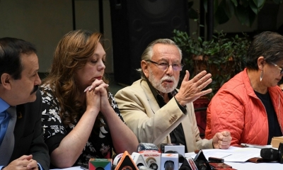 Juristas independientes en una conferencia en abril de este año.