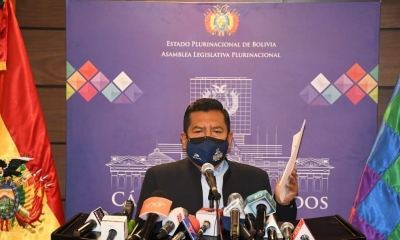 El presidente de la Cámara de Diputados, Freddy Mamani
