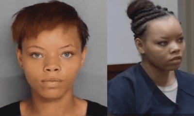Lovily Johnson, antes y durante el juicio.