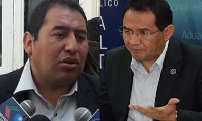 Diputado Santamaría y Ramiro Guerrerio/Foto. Kandire.bo