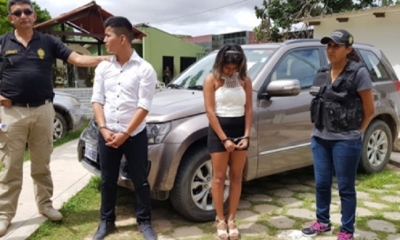 Los autores del robo fueron presentados por la policía.