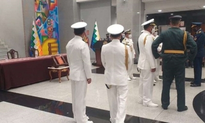 El acto de entrega de sables quedó truncado