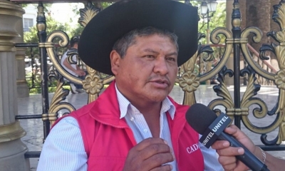 El secretario de Gobernabilidad de la Gobernación de Tarija, Luis Alfaro,