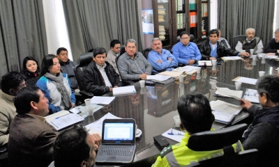 El Alcalde junto a los representantes de los diferentes sectores