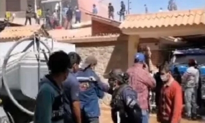 La zona donde cayó la avioneta, en Sacaba.