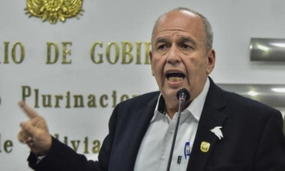El ministro de Gobierno, Arturo Murillo