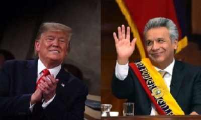 Lenín Moreno y Donald Trump profundizarán las relaciones bilaterales. | Fuente: AFP