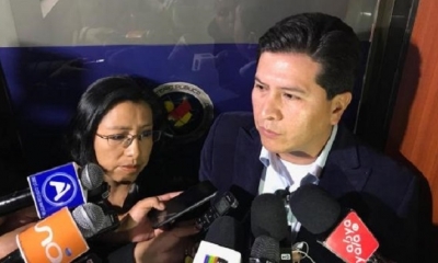 Los jueces Roberto Mérida y Gladis Guerrero del Tribunal Décimo de Sentencia de La Paz